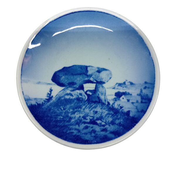 Set Of 6 Royal Copenhagen Collector Mini Plates Delft Blue Wall Decor Denmark 3" - Picture 8 of 8